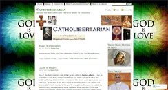 Desktop Screenshot of catholibertarian.com