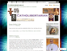 Tablet Screenshot of catholibertarian.com